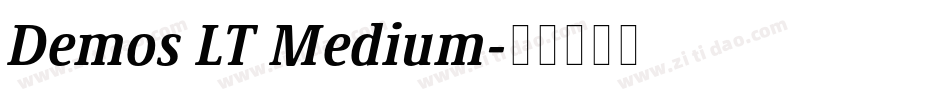 Demos LT Medium字体转换